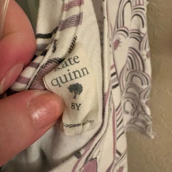 Kate Quinn - Purple Rainbows Tee and Shorts Daywear Outfit PLAY (stain & thread) - Picture 4 of 7